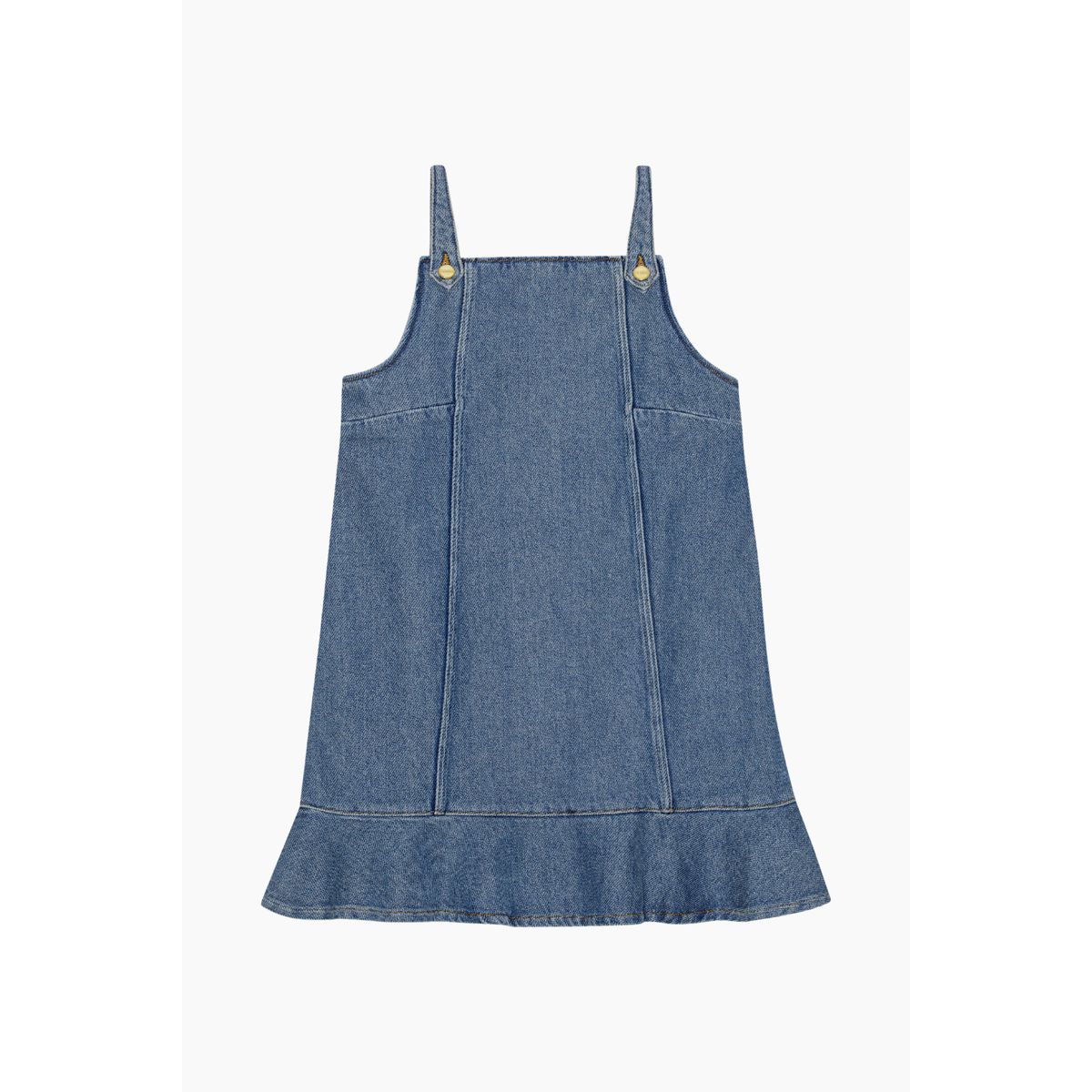 Heavy Denim Mini Dress J1584 - Tint Wash - GANNI - Blå L