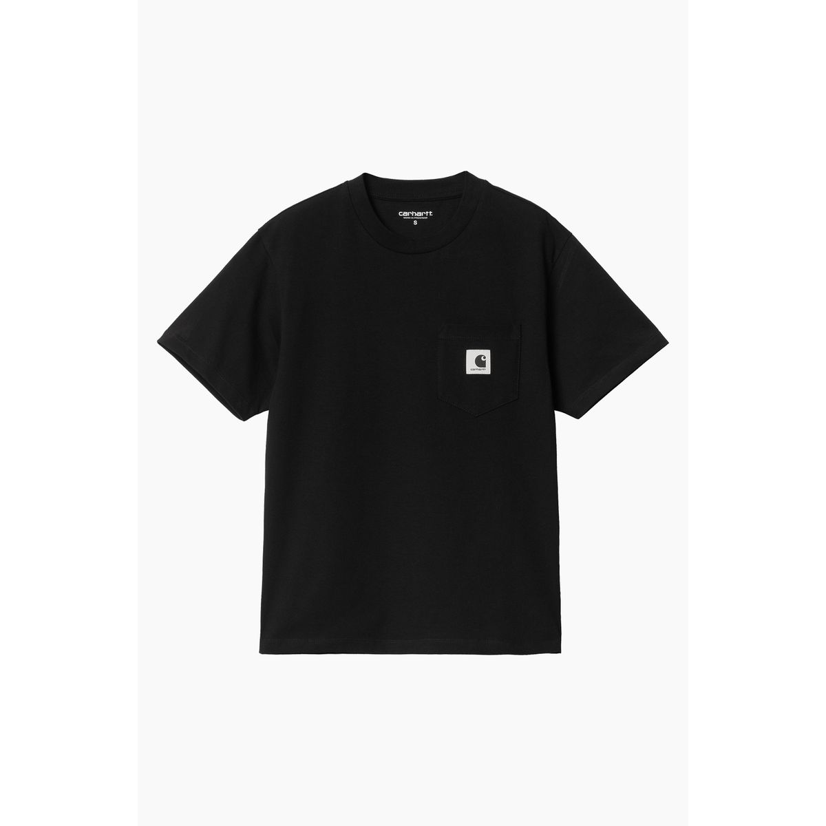 I032215 W' S/S Pocket T-shirt - Black - Carhartt WIP - Sort XS