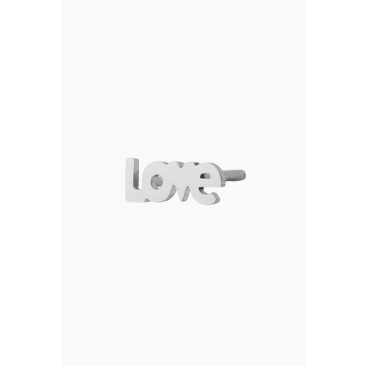 I Love Earring - Silver - Stine A - Sølv One Size