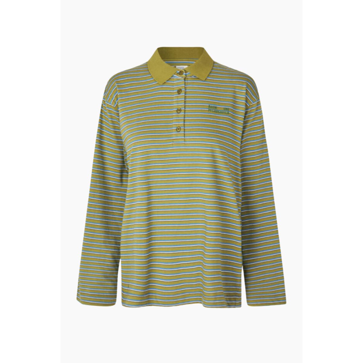 Jeanni Polo - Green Polo Stripe - Baum und Pferdgarten - Stribet XS