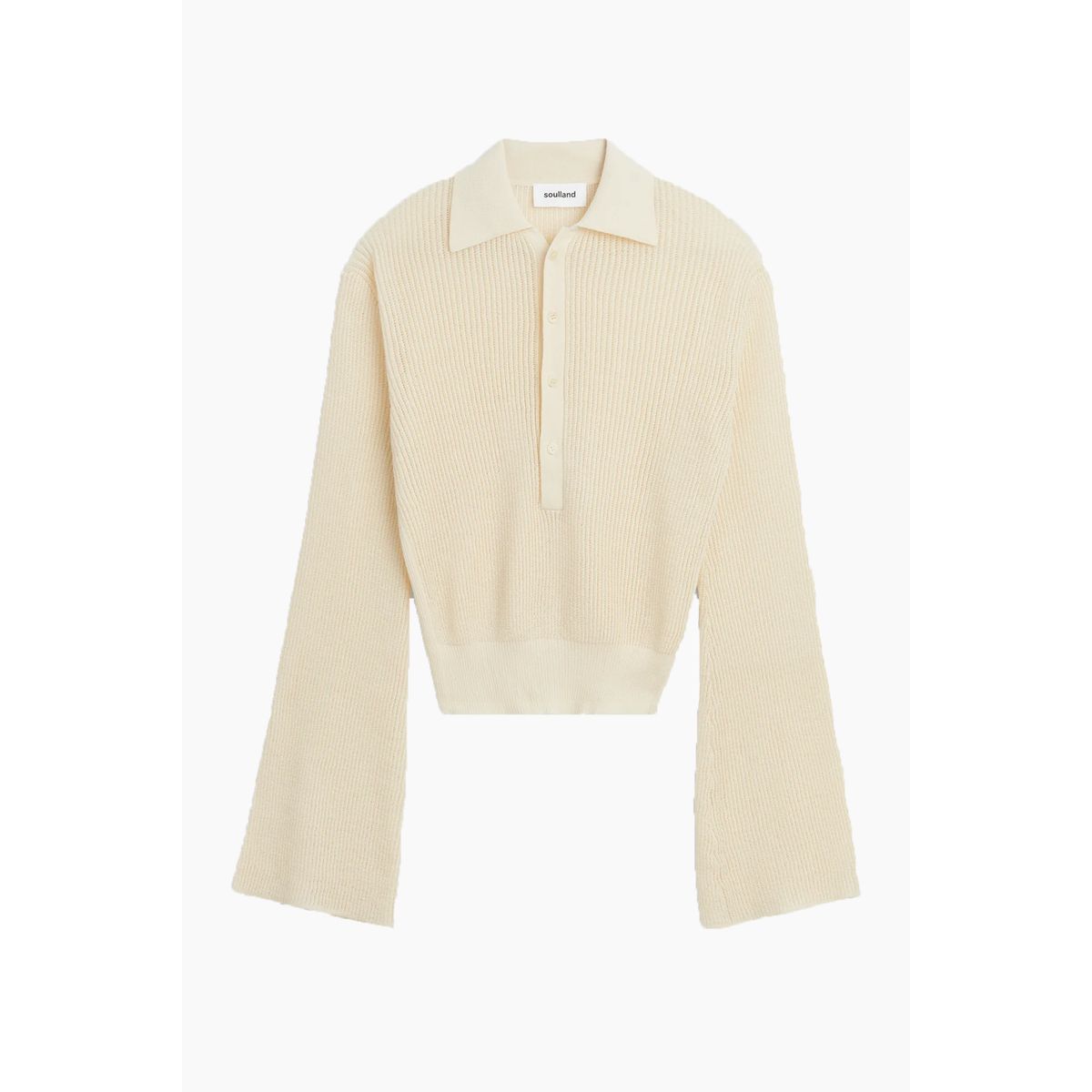 Kiki Polo Jumper - Off White - Soulland - Hvid M/L