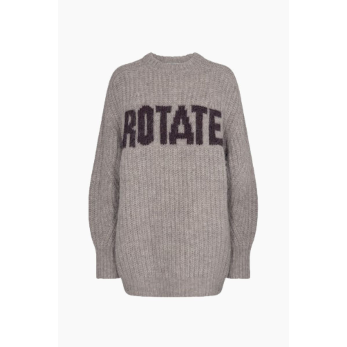 Knitted Logo Sweater - Atmosphere - ROTATE - Beige L