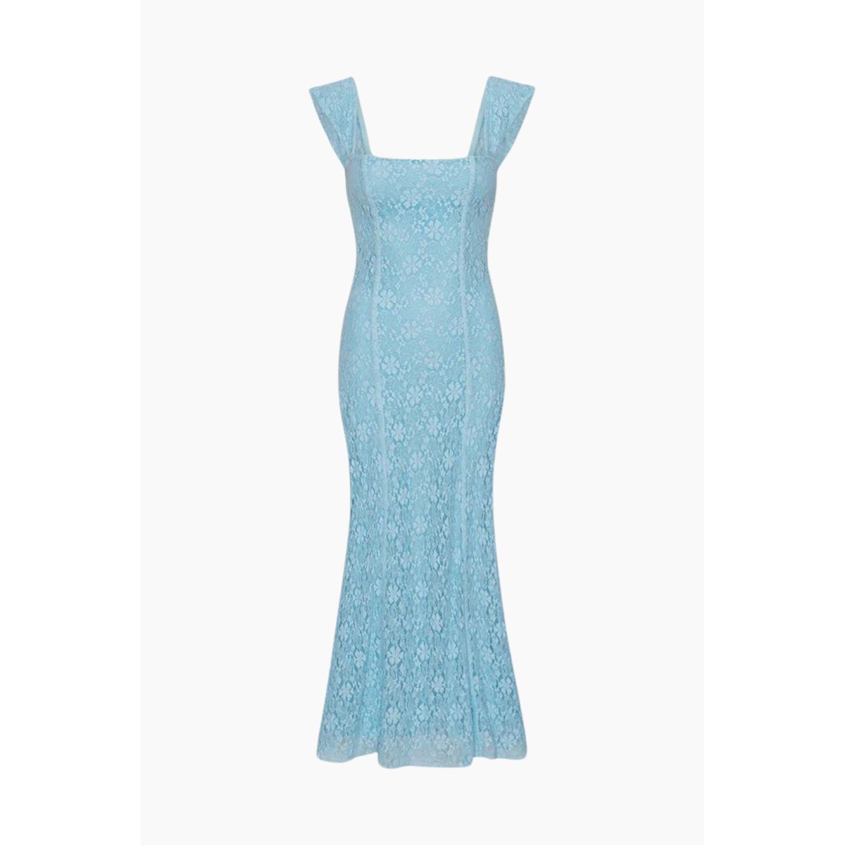 Lace Wide Strap Dress - Omphalodes - ROTATE - Lyseblå L