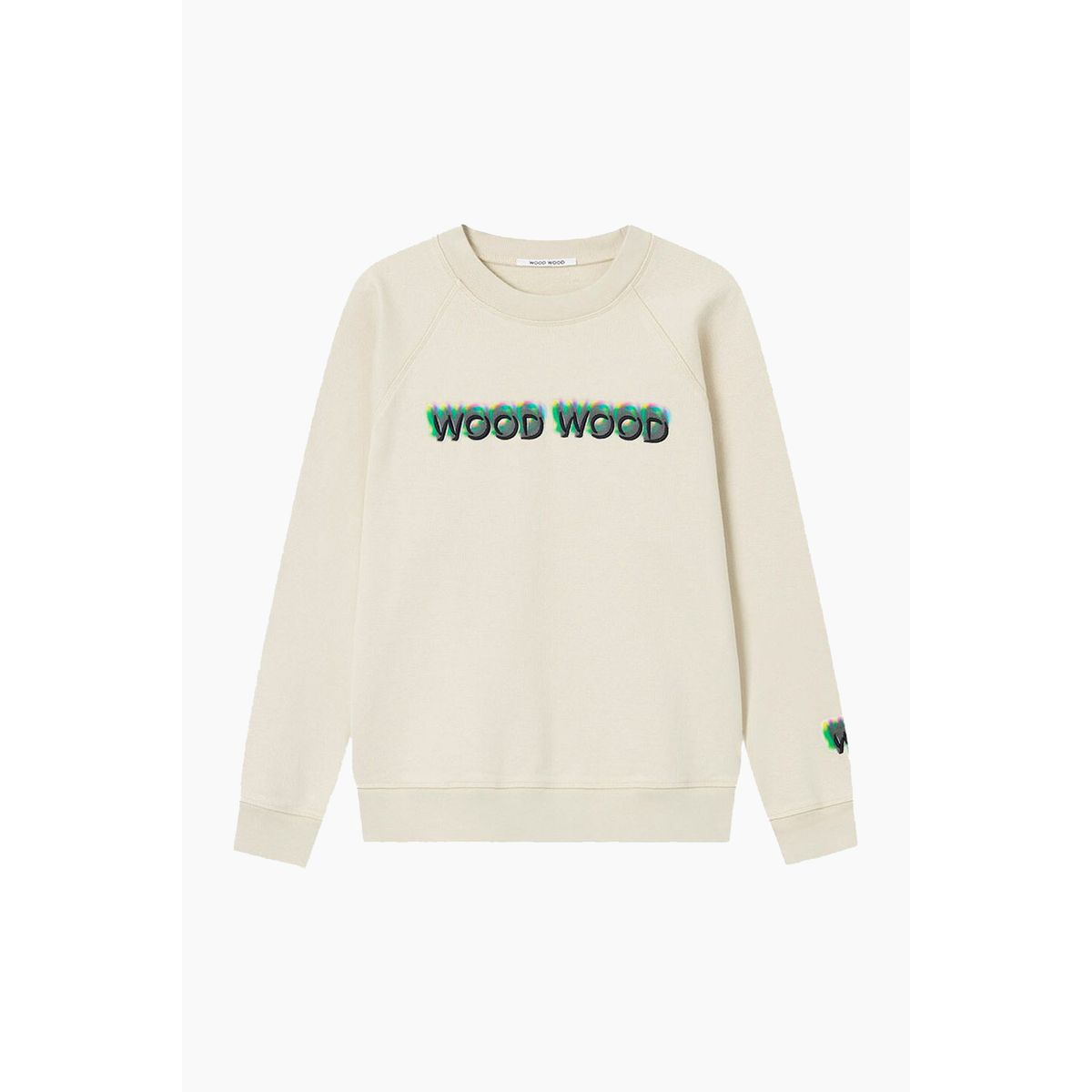 Leia Logo Sweatshirt - Soft Sand - Wood Wood - Beige S