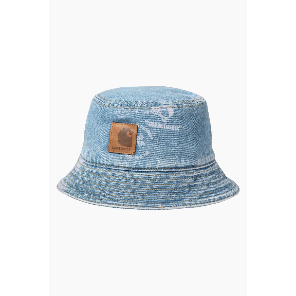 Stamp Bucket Hat - Stamp Print (Blue Bleached) - Carhartt WIP - Blå M/L