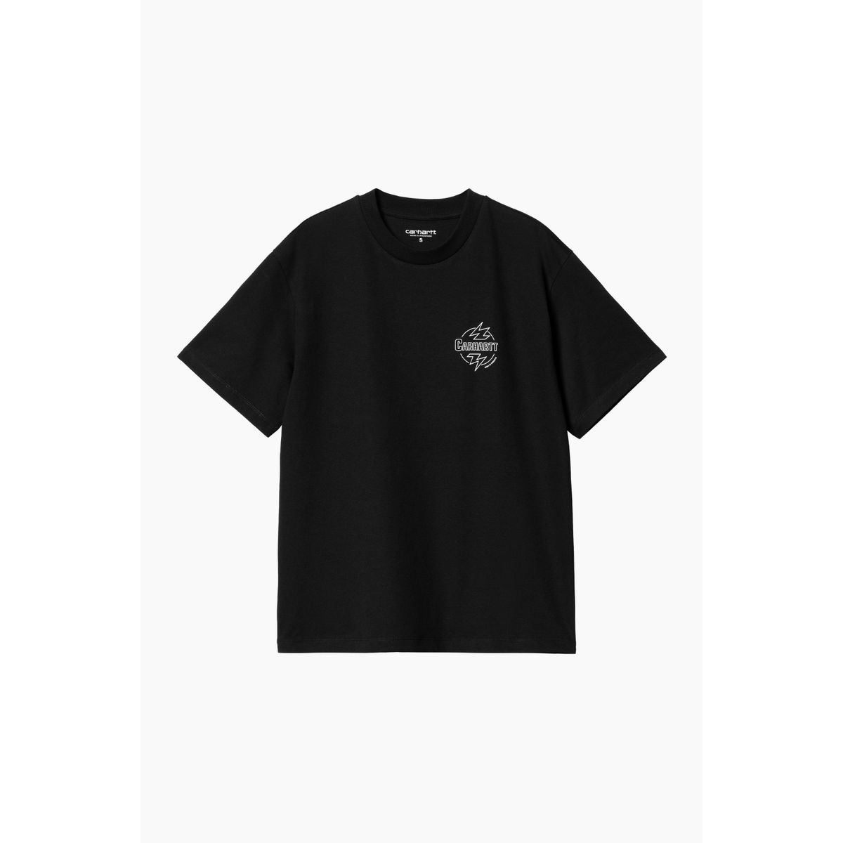 W' S/S Ablaze T-Shirt - Black / White - Carhartt WIP - Sort XS