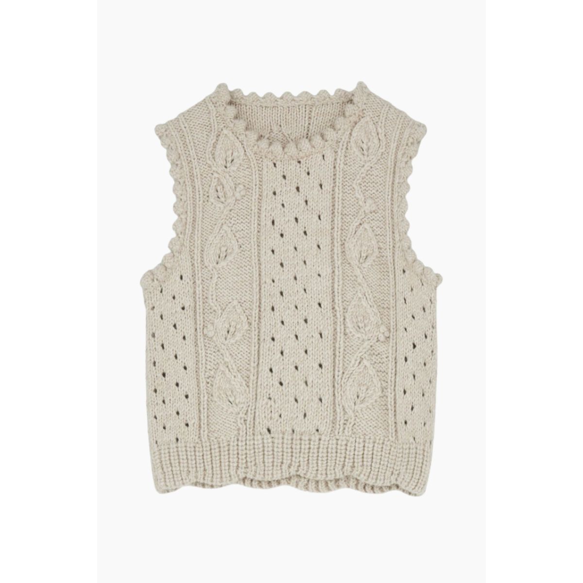 Embla Vest - Pure Natural - Aiayu - Beige M/L