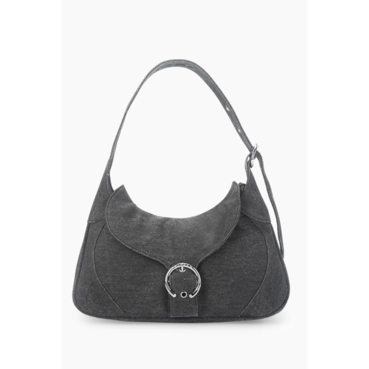 Thea Buckle Shoulder Bag - Pebble Grey - Silfen Studio - Grå One Size