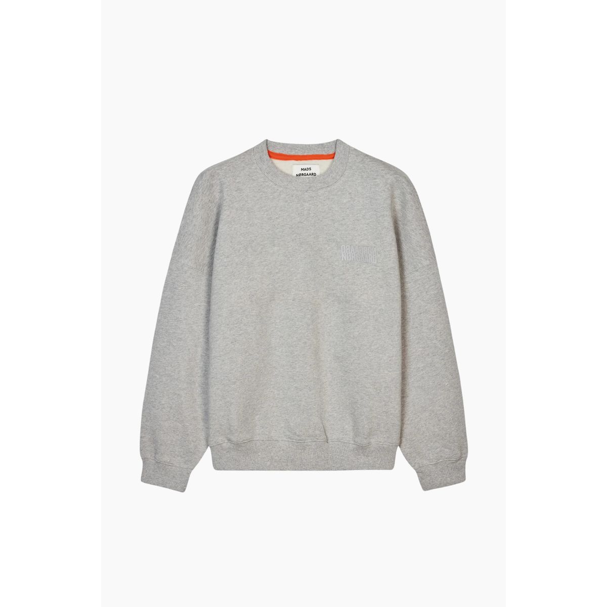 Organic Sweat Atli Sweatshirt - Light Grey Melange - Mads Nørgaard - Grå XL