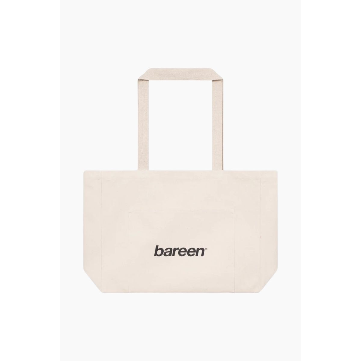 Panelled Canvas Bag - White - bareen - Hvid One Size