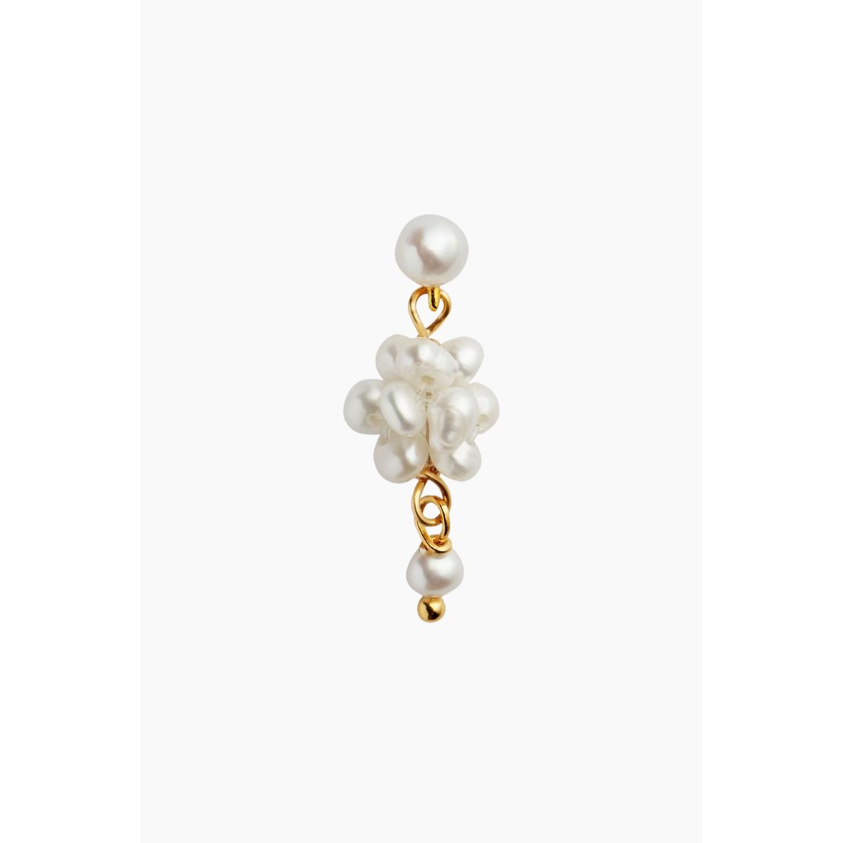 Petit Cluster Berries Earring - Gold - Stine A - Guld One Size