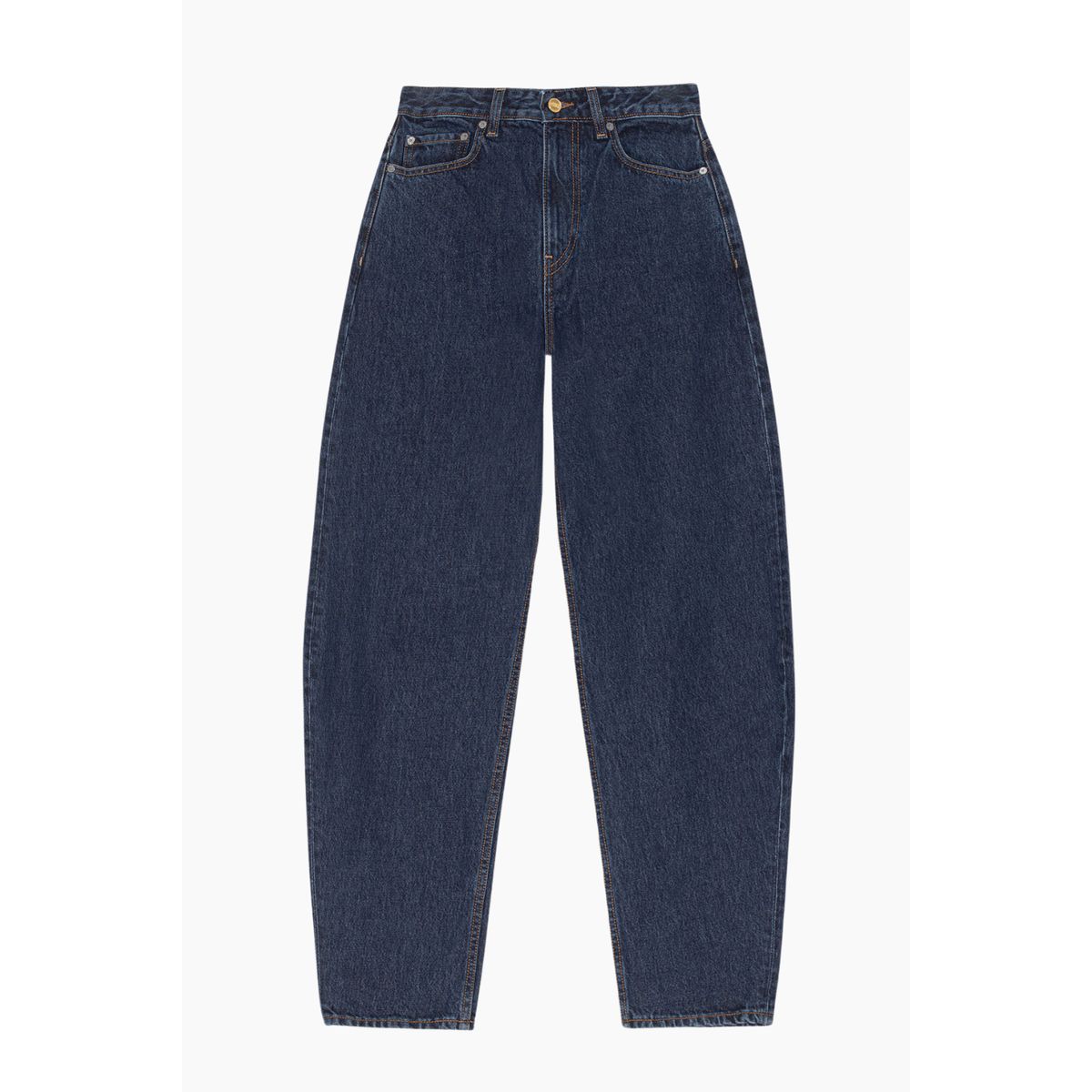 Rigid Denim Stary Jeans J1640 - Dark Blue Stone - GANNI - Blå 28/34