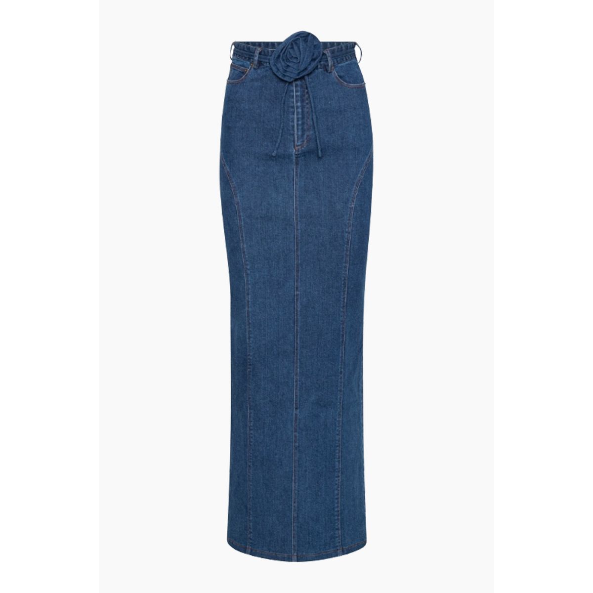 Stretchy Maxi Skirt - Orion Blue - ROTATE - Blå XS