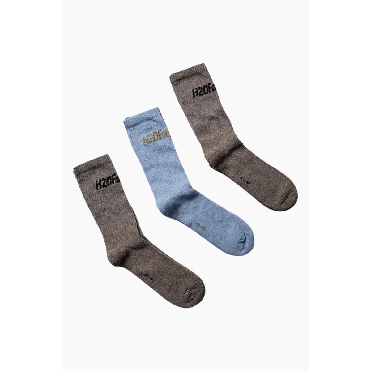 Suck Socks 3 Pack - Brown/Brown/Light Blue - H2O Fagerholt - Brun 36-39