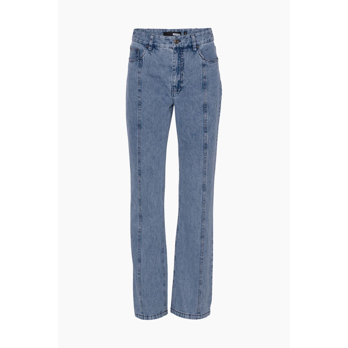 Twill Straight Jeans - Medium Blue Denim - ROTATE - Blå 27