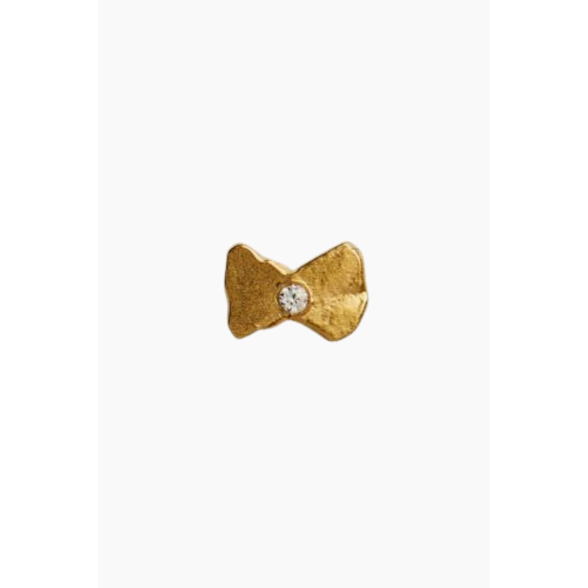 Tres Petit Bow Earring - Gold - Stine A - Guld One Size