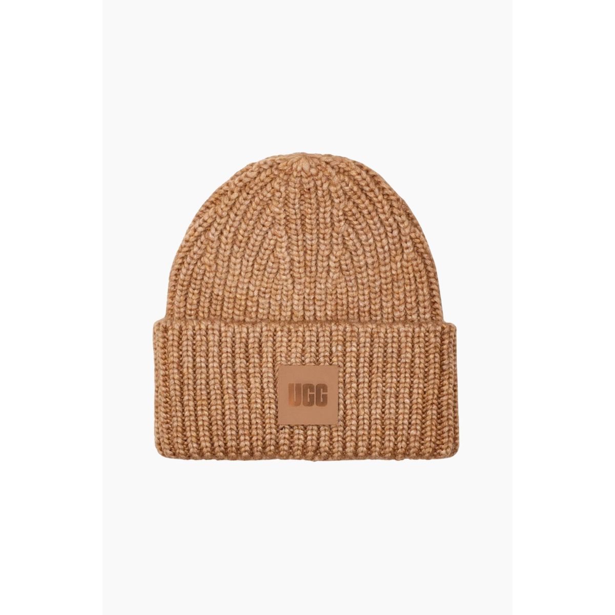 W Chunky Rib Beanie - Camel - UGG - Camel One Size