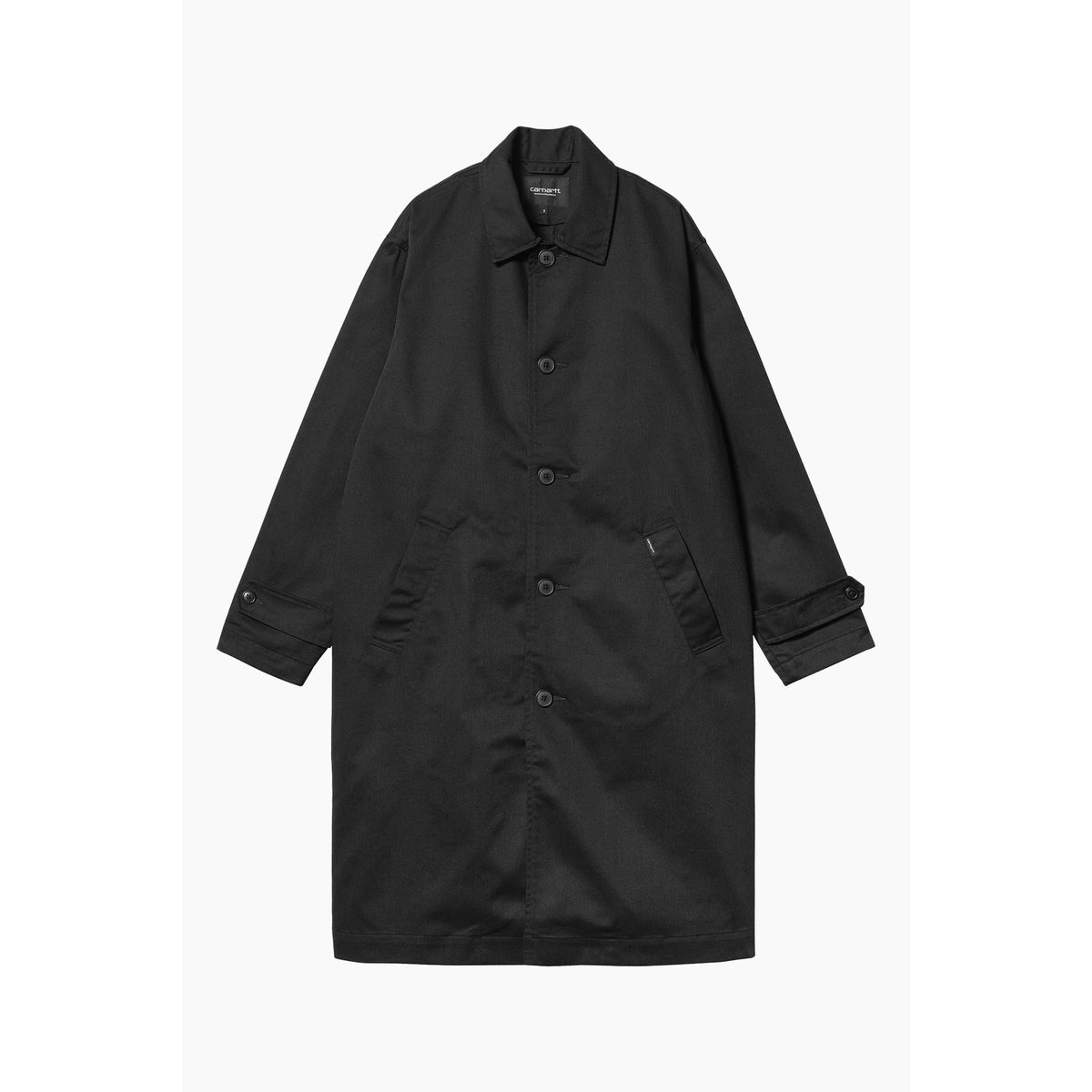 W' Newhaven Coat - Black Rinsed - Carhartt WIP - Sort S