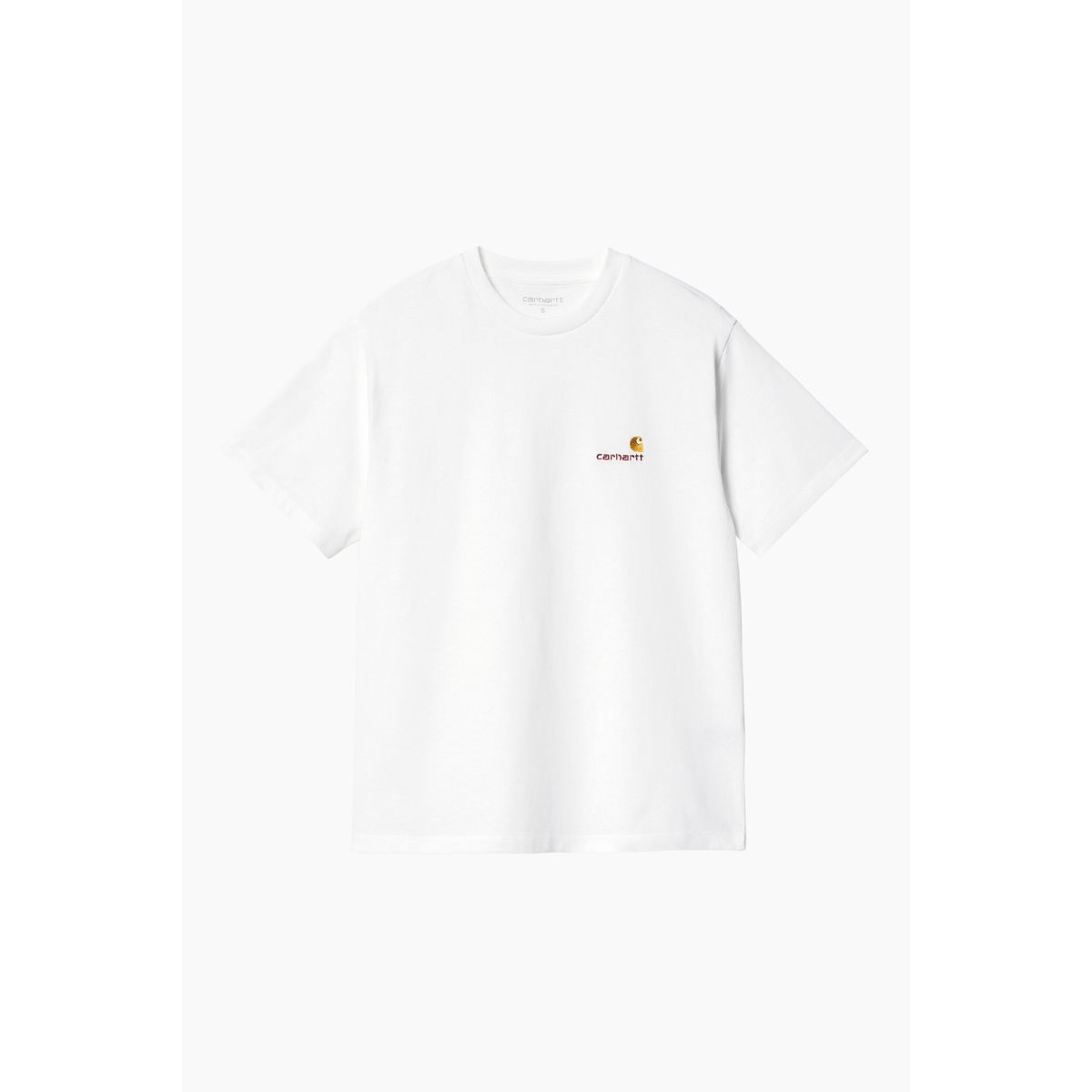 W' S/S American Script T-Shirt - White - Carhartt WIP - Hvid S