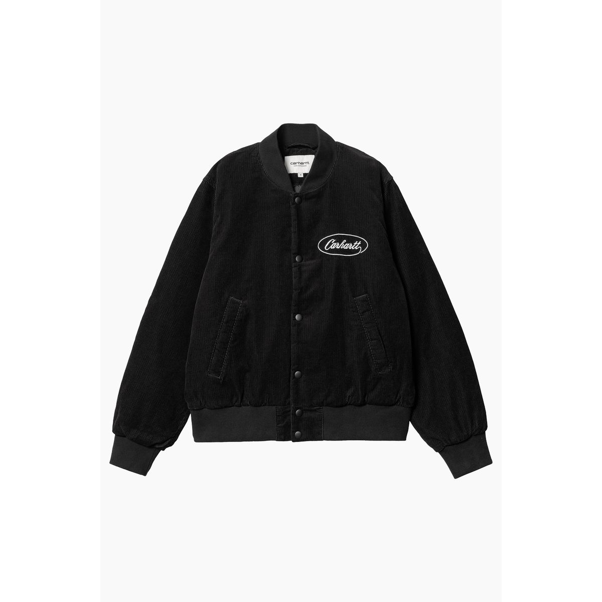 W' Rugged Letterman Jacket - Black/Wax - Carhartt WIP - Sort S