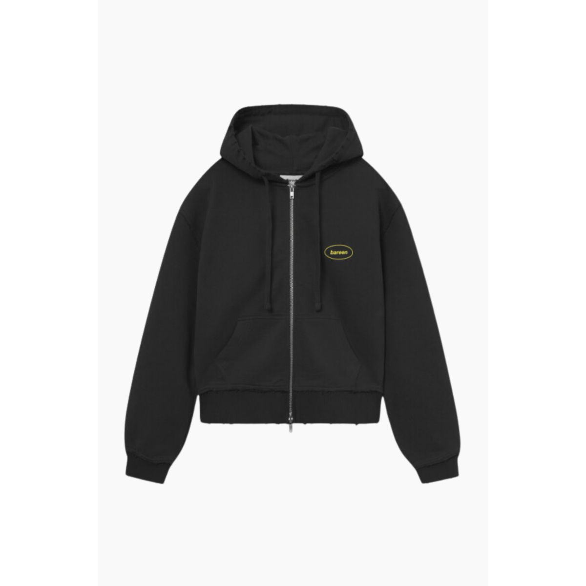 Zip Hoodie - Vintage Black - bareen - Sort S