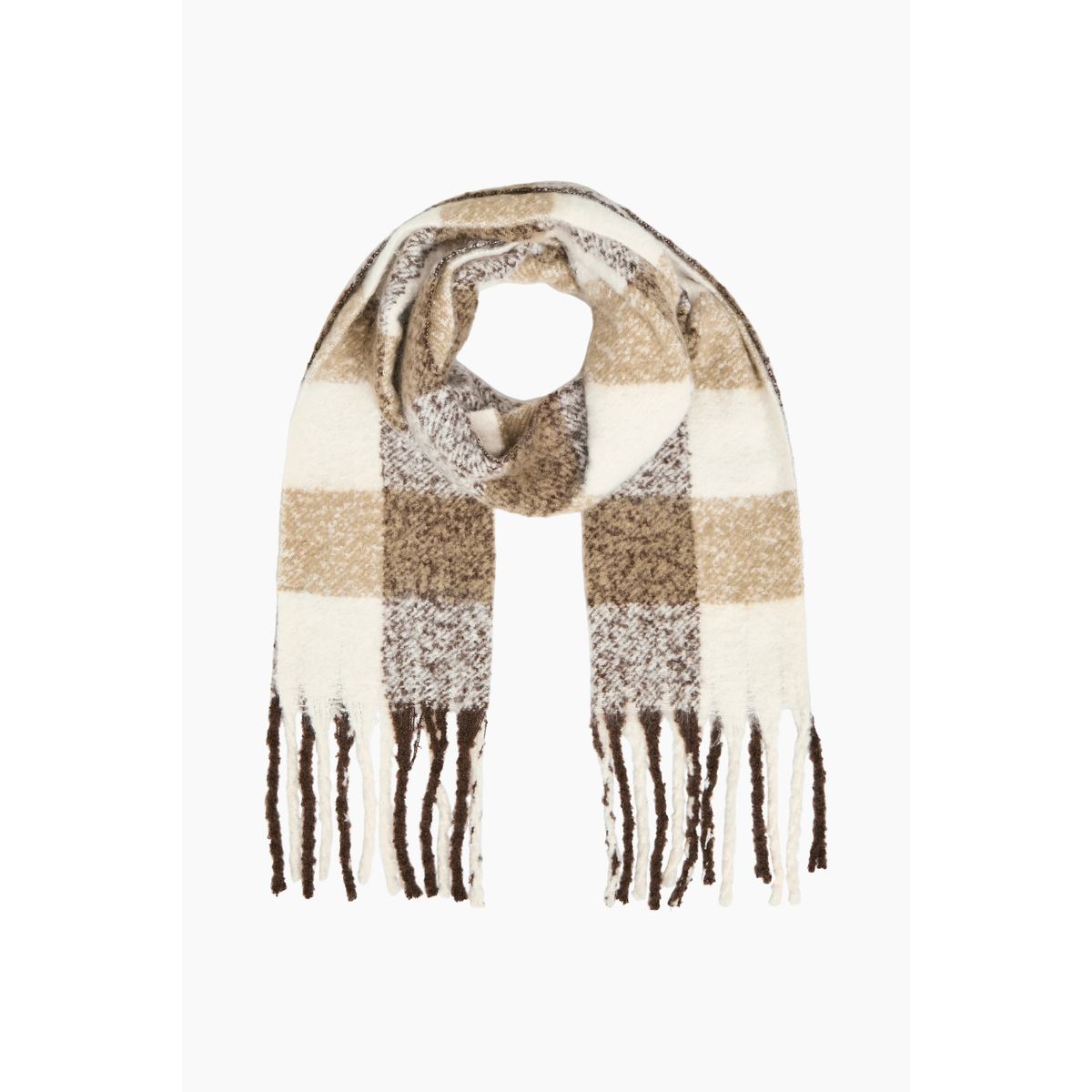 Objmitta Check Scarf Rep - Desert Taupe/Multi - Object - Tern One Size