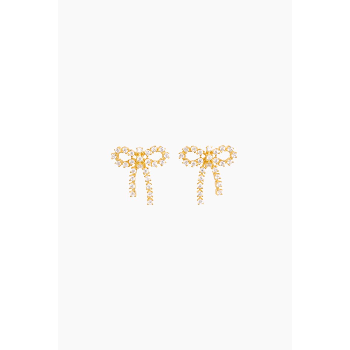 Arco Small Crystal Studs - Goldplated - Pico - Guld One Size