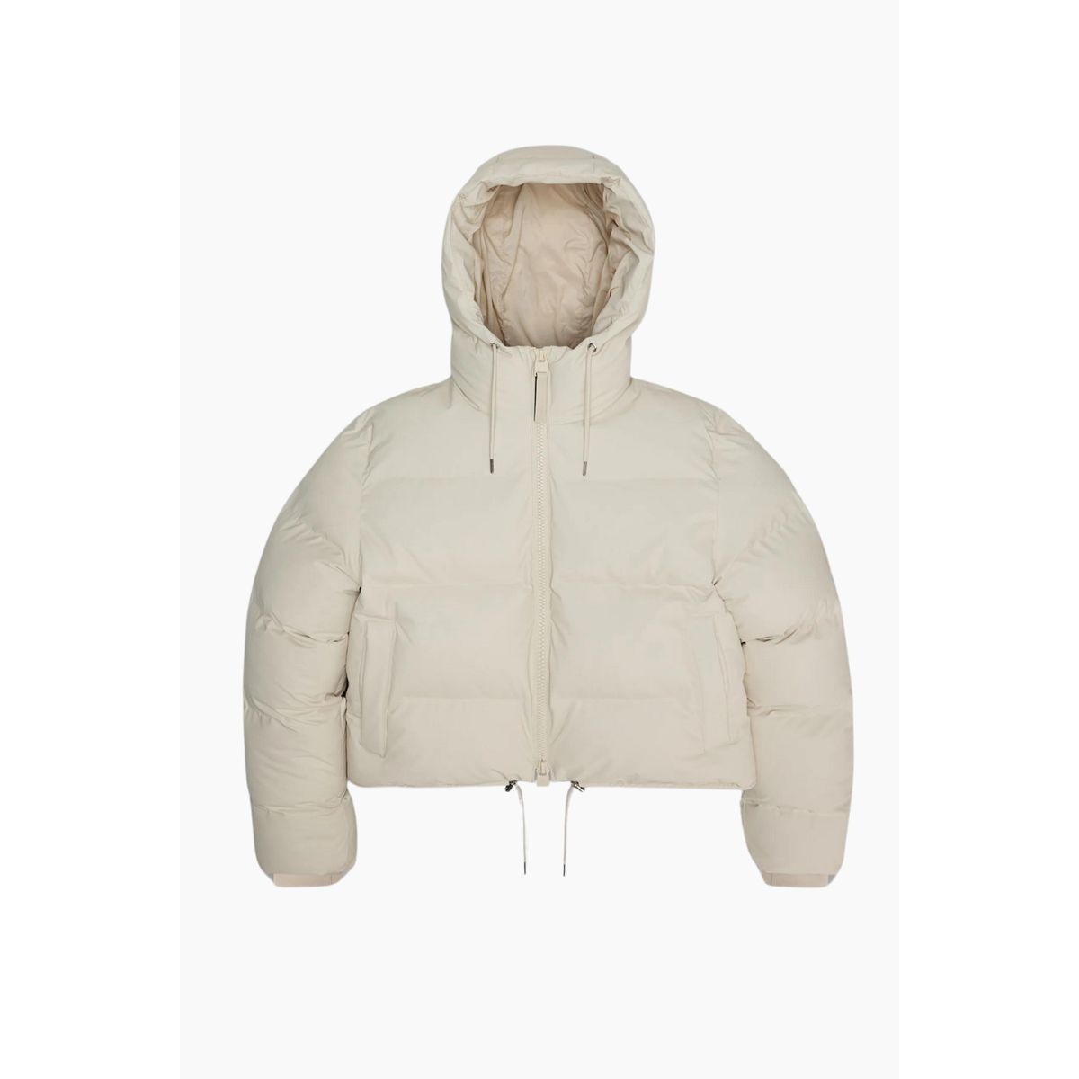 Alta Short Puffer Jacket W3T3 - Dune - Rains - Hvid L