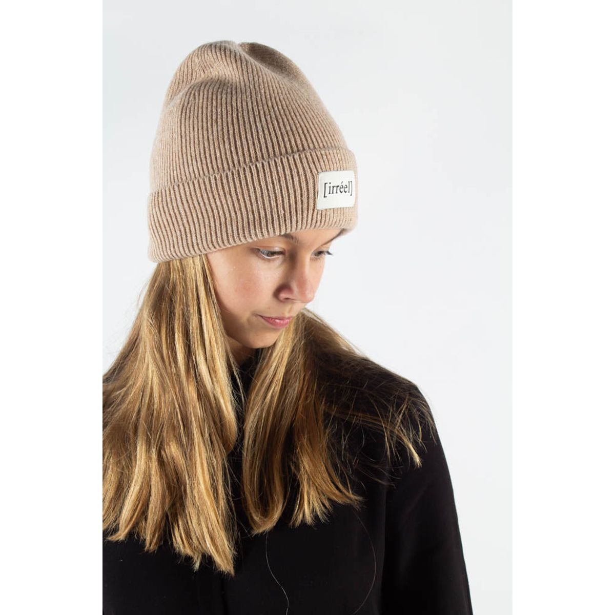 Akeelah wool Beanie - Sand - irréel - Sand One Size