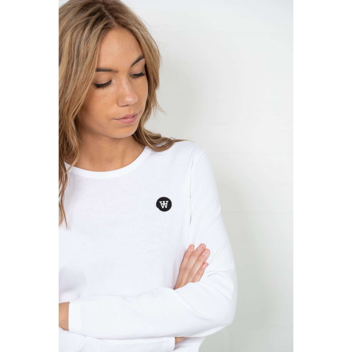 Moa Long Sleeve - White - Wood Wood - Hvid S