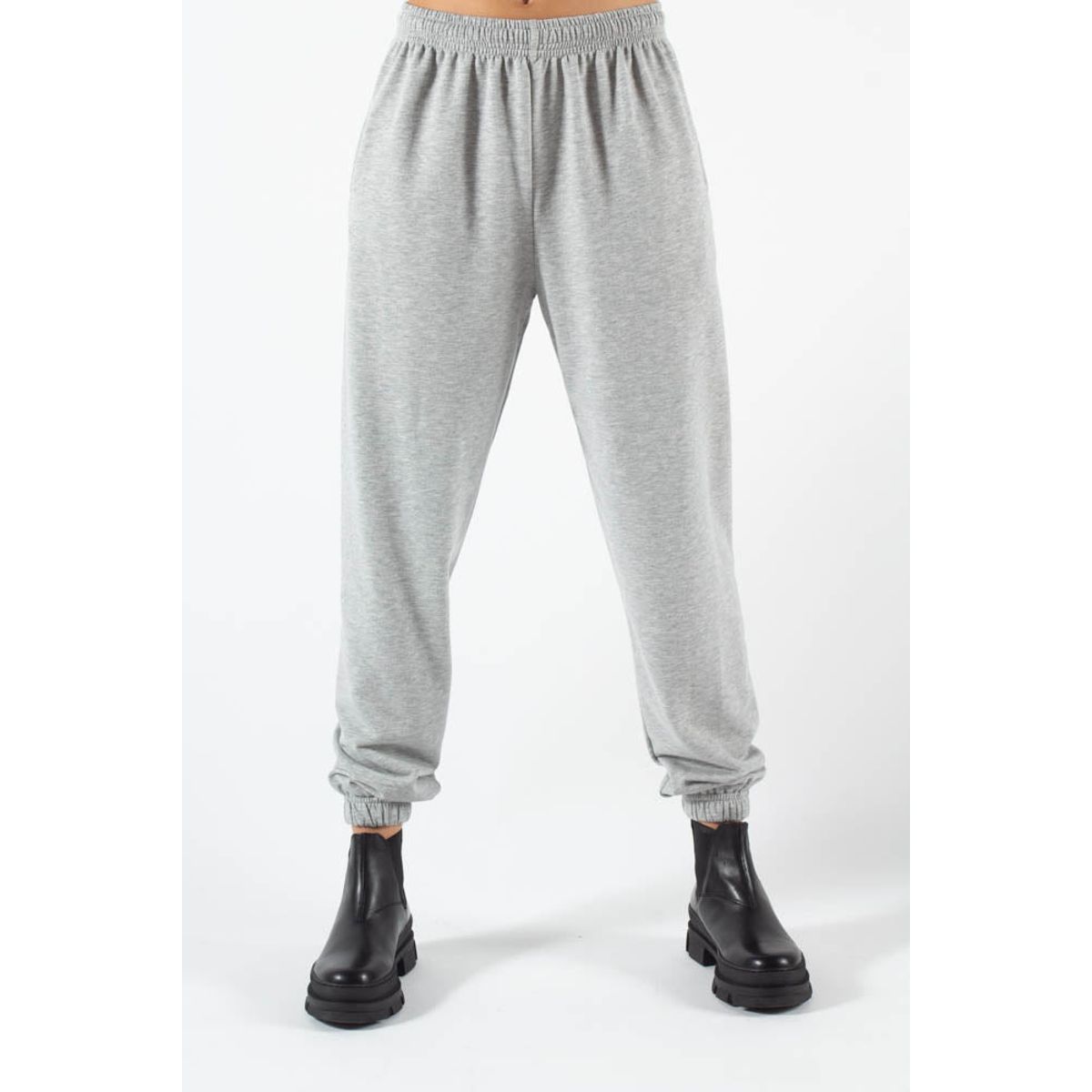 Hansen Pant - Grey melange - irréel - Grå L