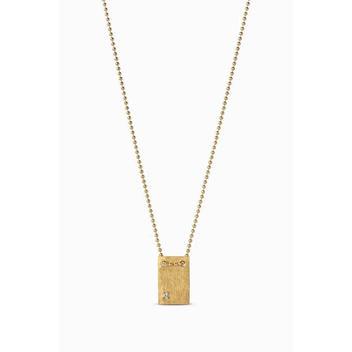 I love you necklace - Gold - ENAMEL - Guld One Size