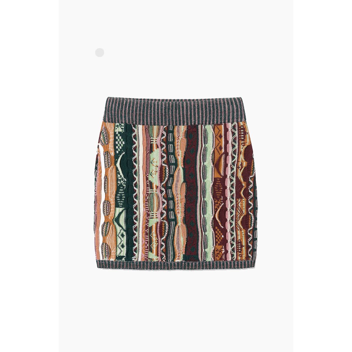 Lula Coogi Knit Skirt - Multicolor - Wood Wood - Mønstret XS