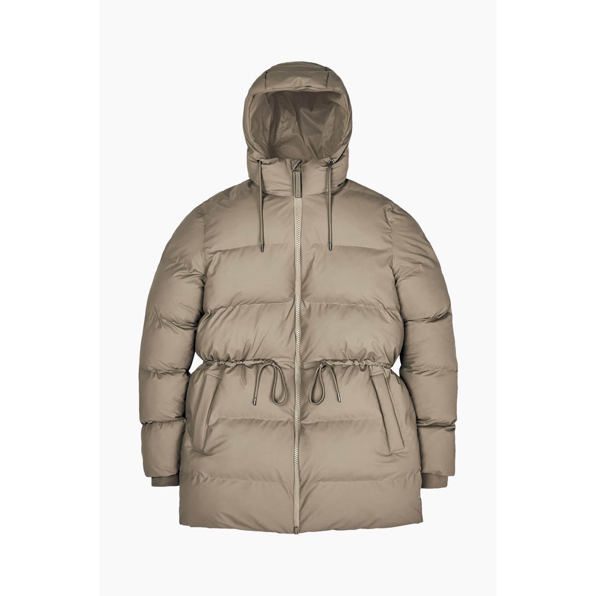 Puffer W Jacket - Taupe - Rains - Brun M