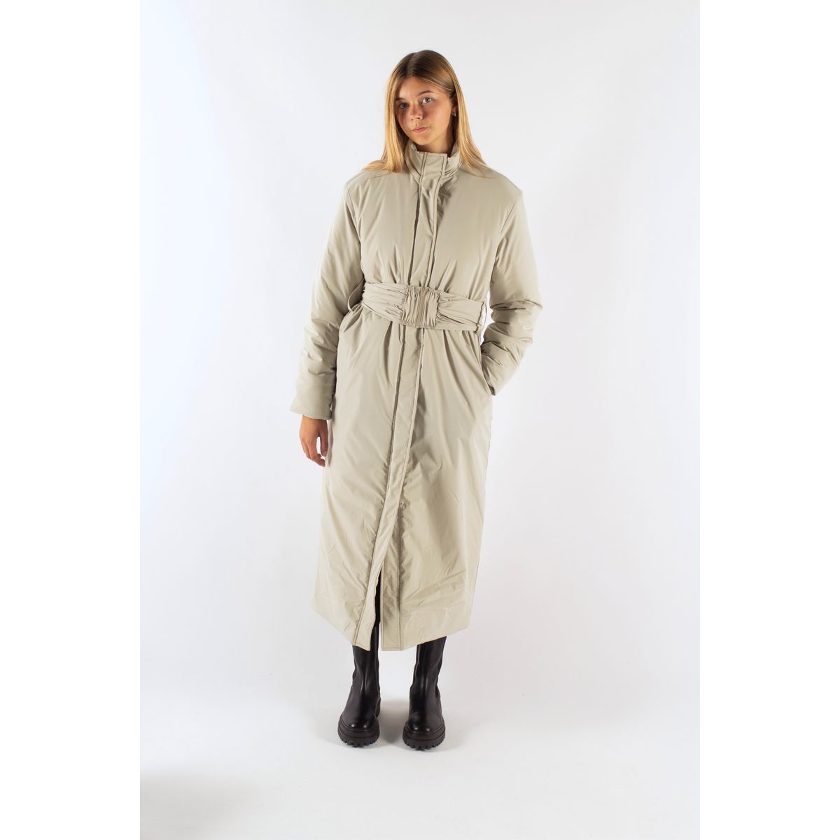 Padded Coat- Dusty Olive Grey - Han Kjøbenhavn - Grøn L