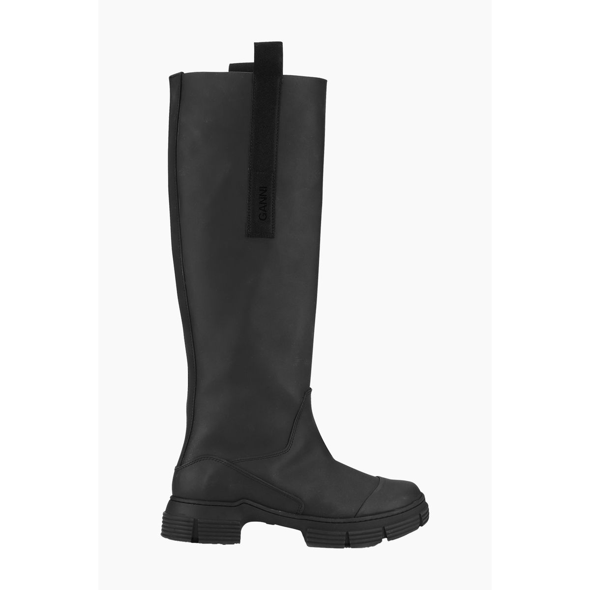 Rubber Country Boot - Black - GANNI - Sort 37