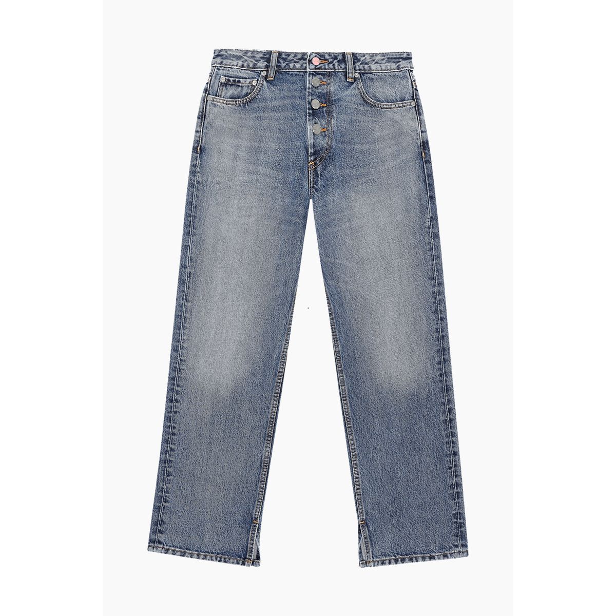 Lovy Jeans - Mid Blue Vintage - GANNI - Blå 26/32