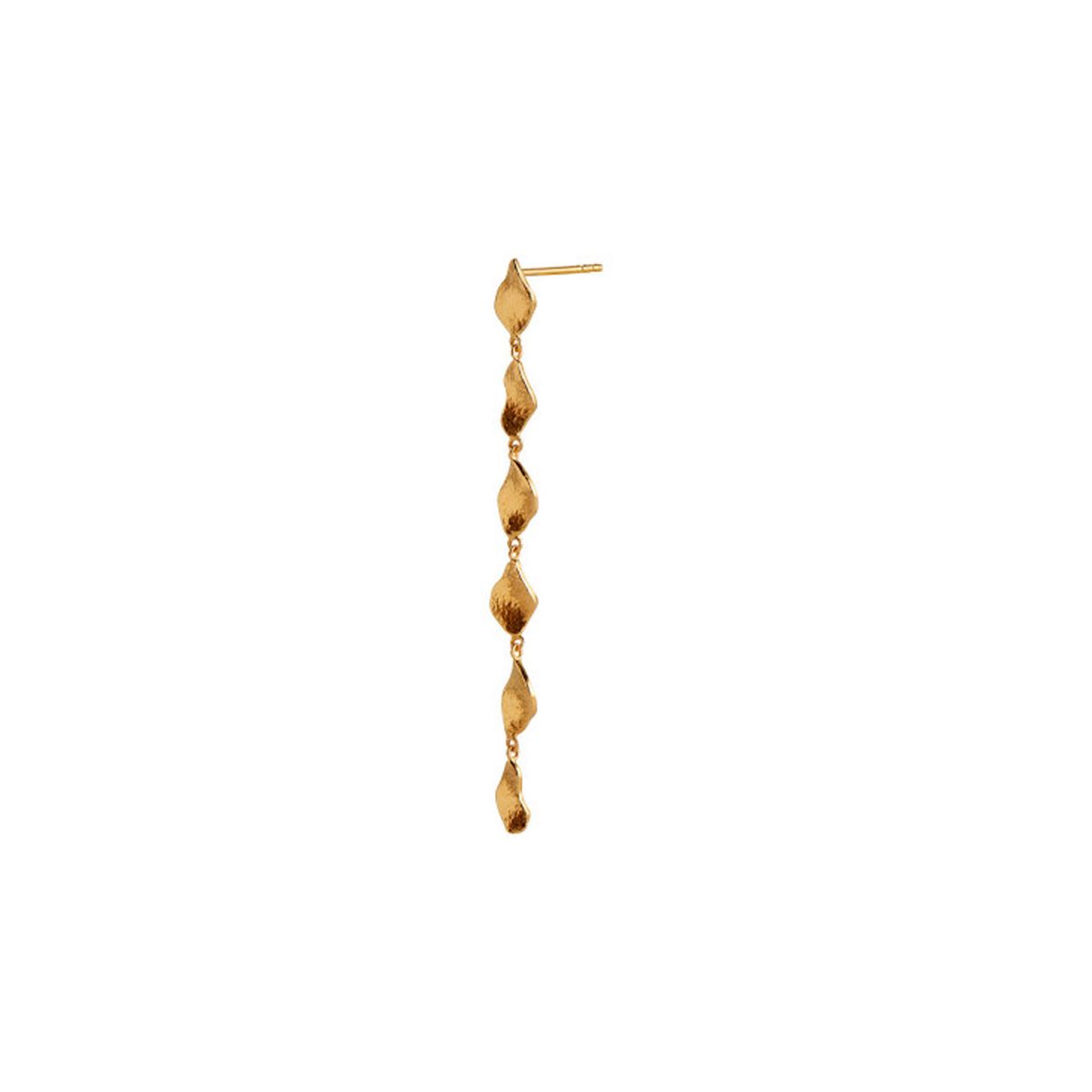 Six Dangling Ile De L'Amour Long Earring - Gold - Stine A - Guld One Size