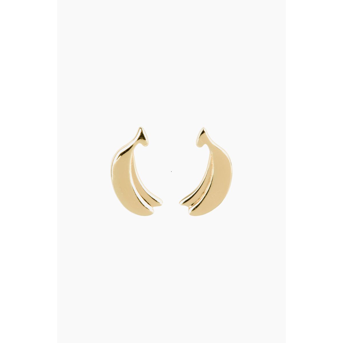 Smoothie Fruit Ear Studs - Banana - Sui Ava - Guld One Size