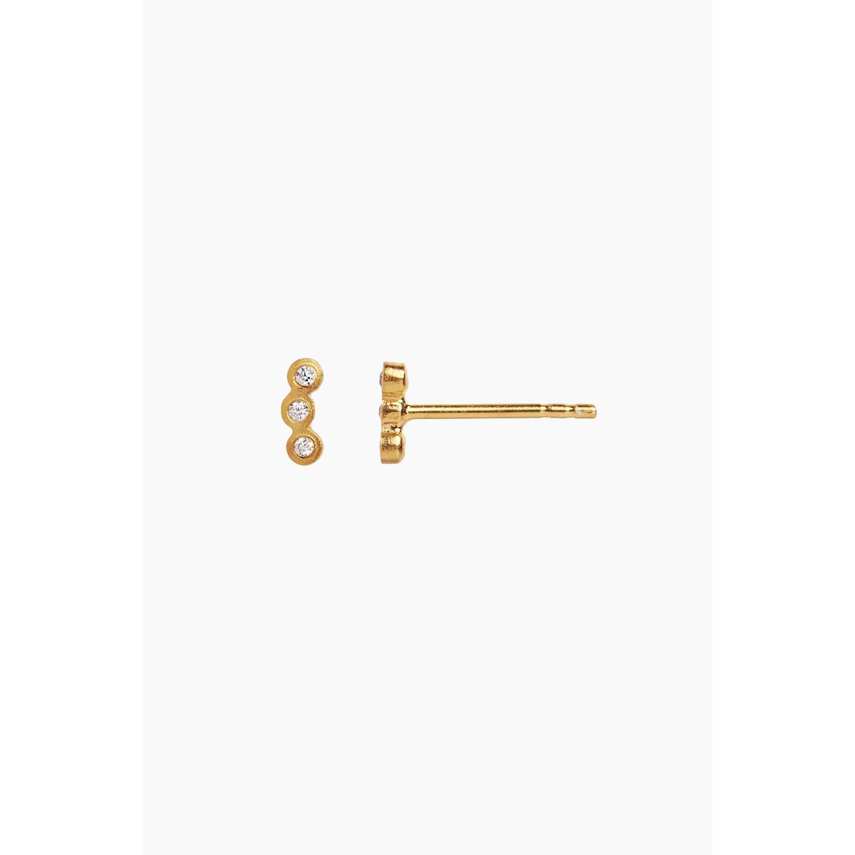 Three Dots Earring Piece - Gold - Stine A - Guld One Size