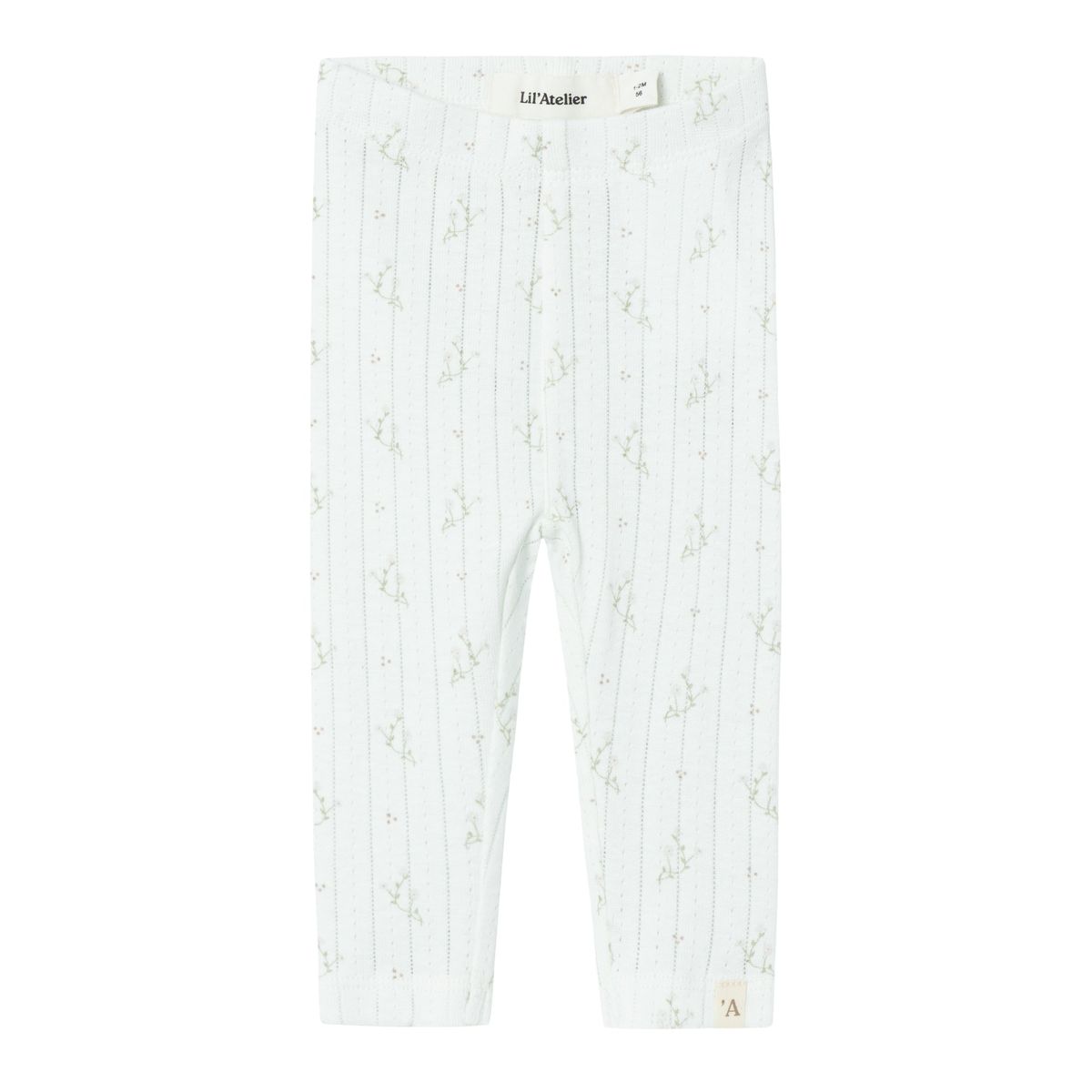 Lil Atelier Rachello Dee Slim Leggings - Coconut Milk - 56 cm