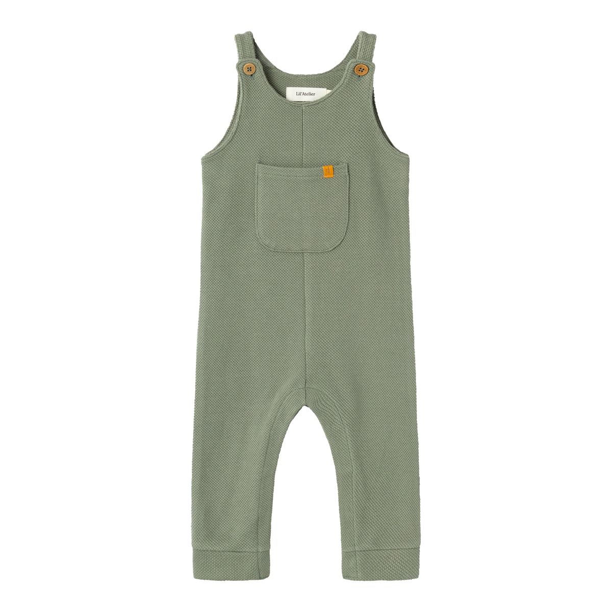 Lil Atelier Talio Sweat Overall - Agave Green - 56 cm