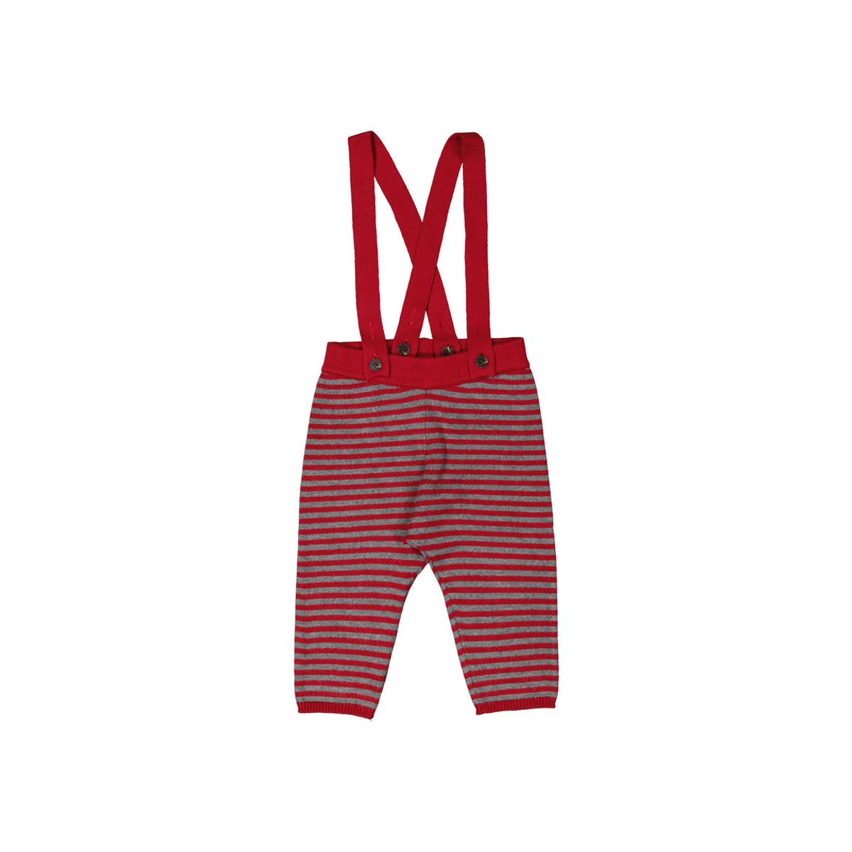 MarMar Pirol Pants med seler - Hibiscus Red Stripe - 56 cm / 2 mdr.