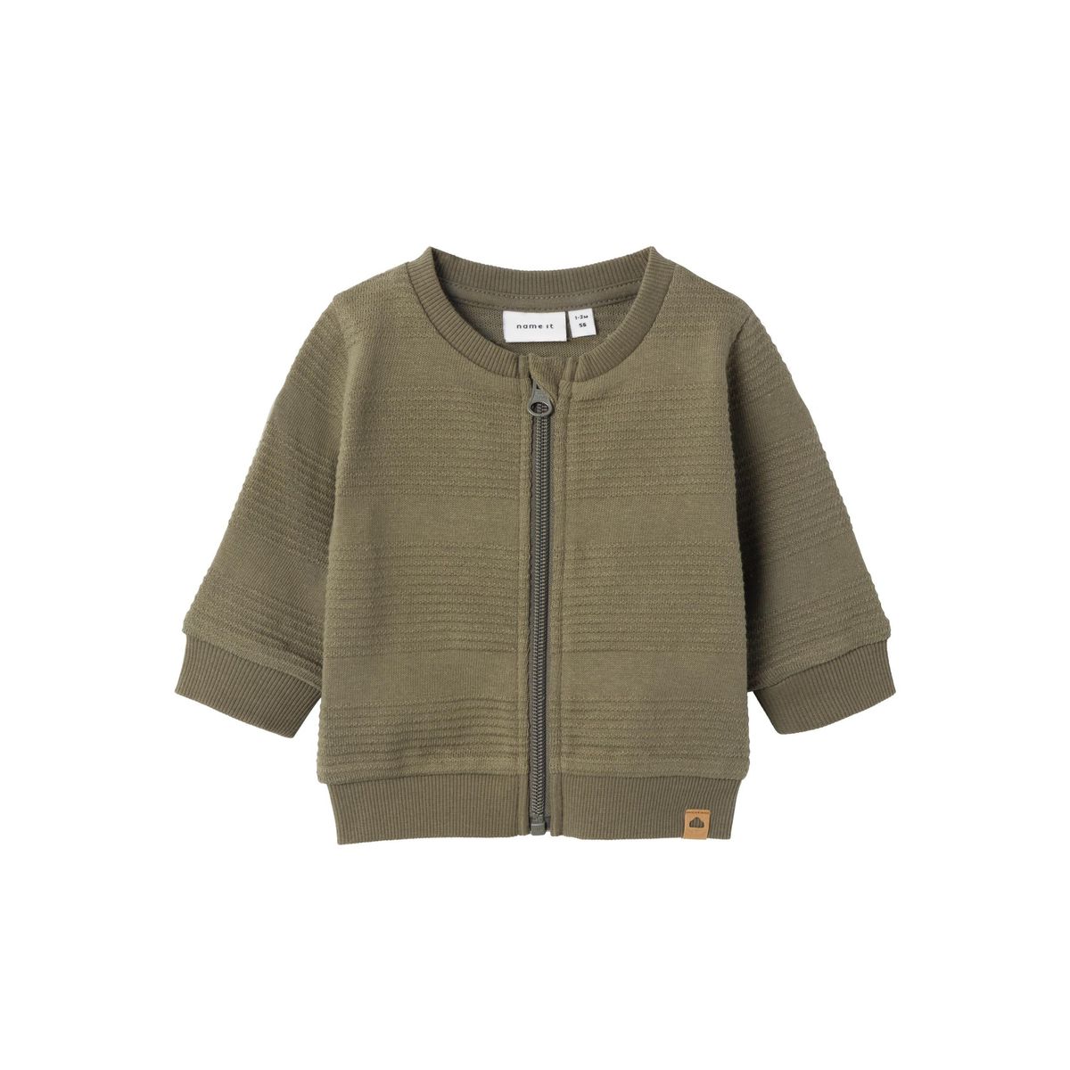 Name It Tobino Cardigan - Dusty Olive - 56 cm