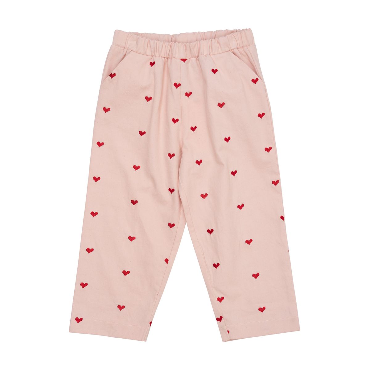 Copenhagen Colors Twill Hjerte Pants - Dusty Rose - 80 cm