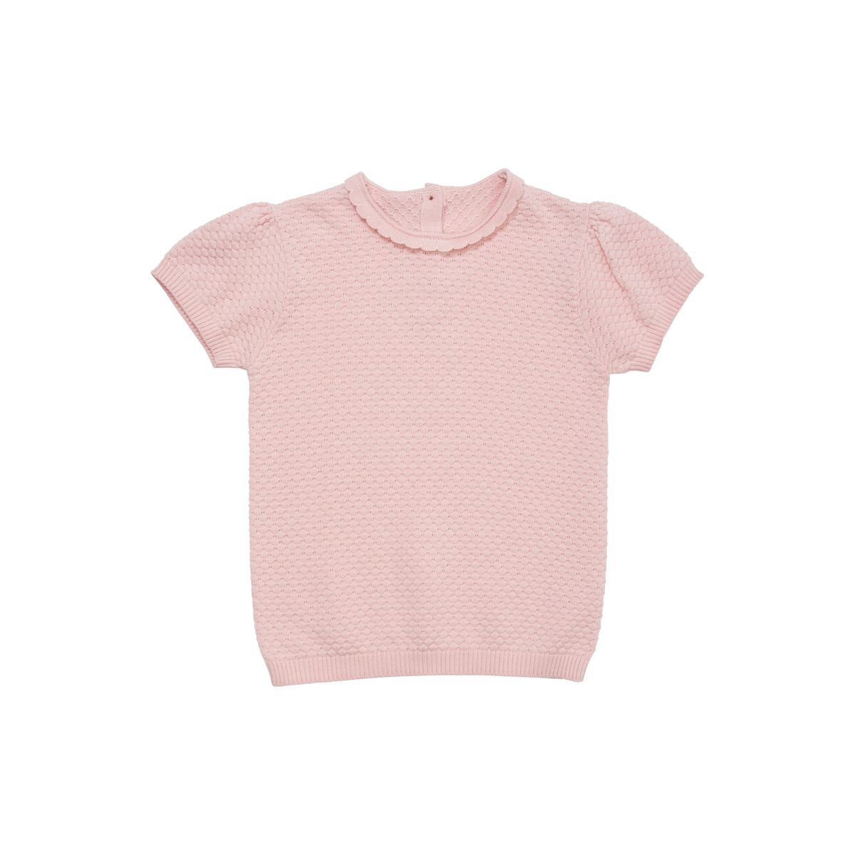 Copenhagen Colors Margueritte Strik T-shirt - Dusty Rose - 86 cm