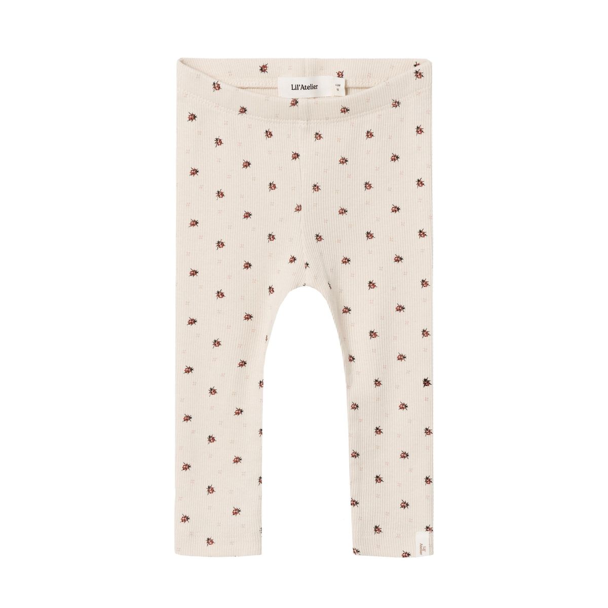 Lil Atelier Gago Slim Leggings med Mariehøne - Baked Clay - 56 cm