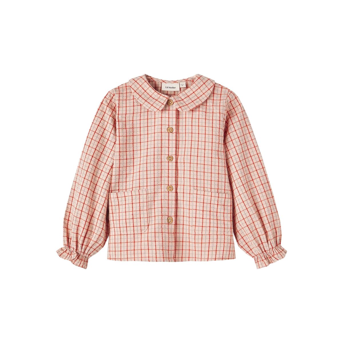 Lil Atelier Lucy Loose Shirt - Baked Clay - 92 cm