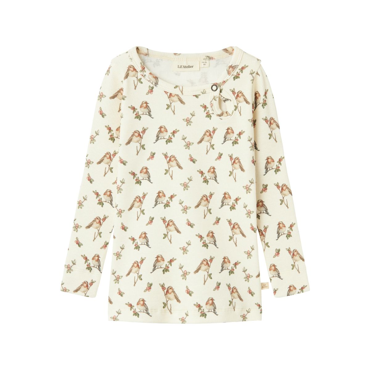 Lil Atelier Gavo Eli Slim Top - Turtledove - 92 cm