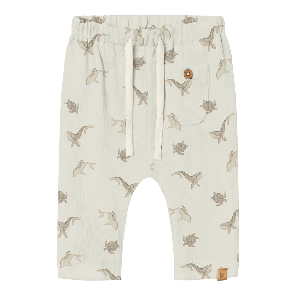 Lil Atelier Gio Loose Pant - Coconut Milk Turtle - 56 cm